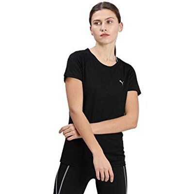 Puma Damen Performance Tee W T-shirt, Black, S EU Puma Damen Performance Tee W T-shirt, Black, S EU