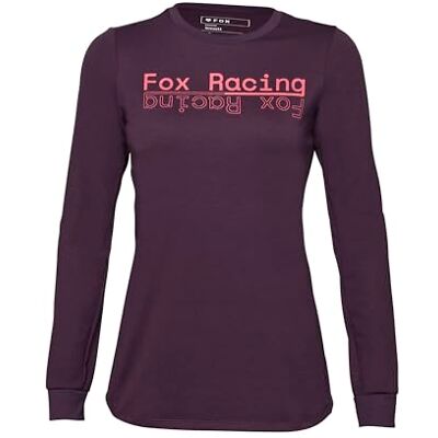 Fox Damen Velotrikot Jersey 24 W Ranger Dr Md Ls Drk Pur - Radtrikot Fox Damen Velotrikot Jersey 24 W Ranger Dr Md Ls Drk Pur - Radtrikot