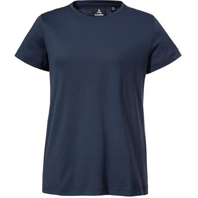 Schöffel Damen T Shirt Style Collada WMS, schnell trocknendes T-Shirt mit Rundhalsausschnitt, Funktionsshirt aus recyceltem Material, Navy Blazer, 44 Schöffel Damen T Shirt Style Collada WMS, schnell trocknendes T-Shirt mit Rundhalsausschnitt, Funktionsshirt aus recyceltem Material, Navy Blazer, 44