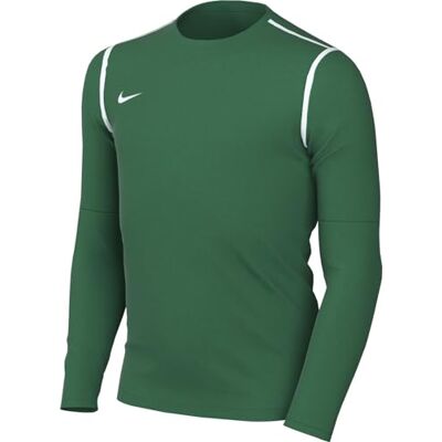 NIKE Unisex Y Nk Df Park20 Crew Top Sweatshirt, Pine Green/White/White, M EU NIKE Unisex Y Nk Df Park20 Crew Top Sweatshirt, Pine Green/White/White, M EU