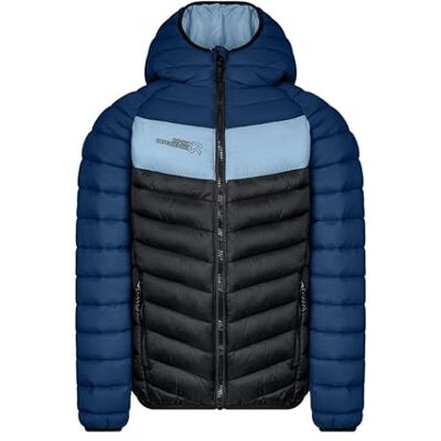 Rock Experience Uni Kinder Tanana Winddichte Jacke, BLAU/SCHWARZ/HELLBLAU, 10 Jahre EU Rock Experience Uni Kinder Tanana Winddichte Jacke, BLAU/SCHWARZ/HELLBLAU, 10 Jahre EU
