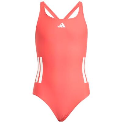 Adidas Mädchen 3-Stripes C-Back Swimsuit Kids Swimwear, Semi Lucid Red/White, 13-14 Years Adidas Mädchen 3-Stripes C-Back Swimsuit Kids Swimwear, Semi Lucid Red/White, 13-14 Years
