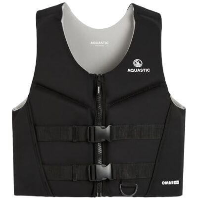 AQUASTIC Omni 50N Belay Vest Hochwertiges Neopren, EN ISO 12402-5, ideal für SUP, Kajak und Schlauchboot, leicht und komfortabel (Schwarz, XL) AQUASTIC Omni 50N Belay Vest Hochwertiges Neopren, EN ISO 12402-5, ideal für SUP, Kajak und Schlauchboot, leicht und komfortabel (Schwarz, XL)