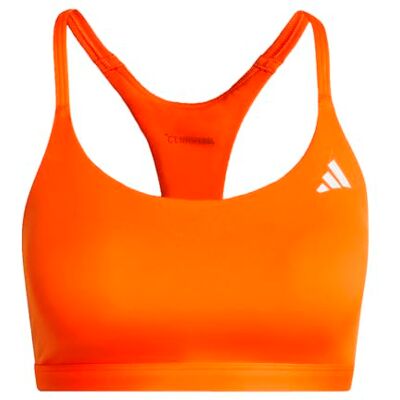 Adidas Women's Optime Essentials Workout Light Support Bra, Pure Orange, XS Adidas Women's Optime Essentials Workout Light Support Bra, Pure Orange, XS