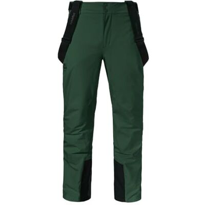 Schöffel Herren Pants Style Pine MNS, wasserdichte Skihose mit abnehmbaren Hosenträgern, Thermohose mit 2-Wege-Stretch und verstärktem Bein, Dark Jade, 52 Schöffel Herren Pants Style Pine MNS, wasserdichte Skihose mit abnehmbaren Hosenträgern, Thermohose mit 2-Wege-Stretch und verstärktem Bein, Dark Jade, 52