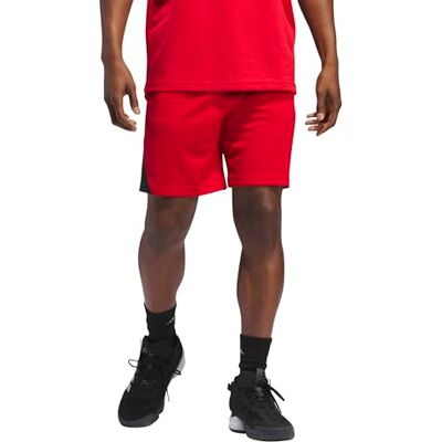 Adidas Men's Basketball Badge of Sport Shorts Freizeit, Better Scarlet/Black, L 11 inch Adidas Men's Basketball Badge of Sport Shorts Freizeit, Better Scarlet/Black, L 11 inch