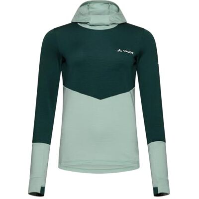 VAUDE Damen Monviso Fleece Hoody, dünner Baselayer, atmungsaktiv, feuchtigkeitsableitend und schnelltrocknend, Passform: Slim fit, Dusty fern, 38 VAUDE Damen Monviso Fleece Hoody, dünner Baselayer, atmungsaktiv, feuchtigkeitsableitend und schnelltrocknend, Passform: Slim fit, Dusty fern, 38