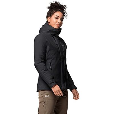 Jack Wolfskin Damen Troposphere jakke Wasserdichte Winterjacke, Schwarz, XL EU Jack Wolfskin Damen Troposphere jakke Wasserdichte Winterjacke, Schwarz, XL EU