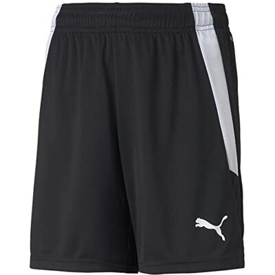 Puma Unisex Kinder Teamliga Jr Shorts, Black- White, 176 EU Puma Unisex Kinder Teamliga Jr Shorts, Black- White, 176 EU
