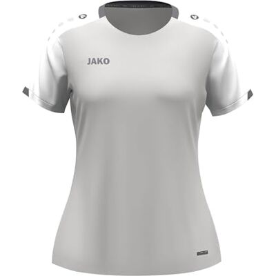 JAKO Damen T-Shirt Dynamic, hellgrau/weiß/grau, S JAKO Damen T-Shirt Dynamic, hellgrau/weiß/grau, S