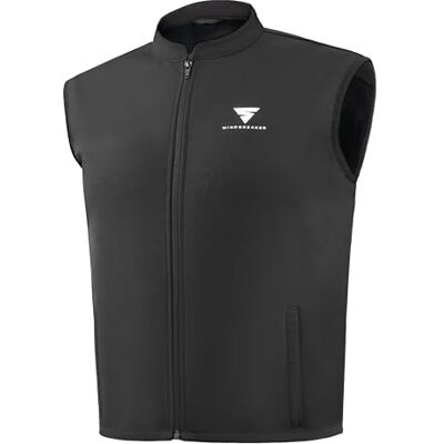 SHIMA WINDBREAKER Softshell Weste Herren Damen Motorrad Kutte ärmellose Leicht Bikerweste Sommer Winter Softshellwesten Biker Outdoor Dünne Thermo Funktionsweste (Unisex, Schwarz, S) SHIMA WINDBREAKER Softshell Weste Herren Damen Motorrad Kutte ärmellose Leicht Bikerweste Sommer Winter Softshellwesten Biker Outdoor Dünne Thermo Funktionsweste (Unisex, Schwarz, S)