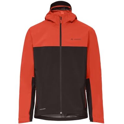 VAUDE Moab Regenjacke Herren – Wasserdicht, Winddicht & Atmungsaktiv, Fahrrad Regenjacke mit 2,5-Lagen Membran, Fahrradjacke mit Unterarmventilation glowing red/black, XL VAUDE Moab Regenjacke Herren – Wasserdicht, Winddicht & Atmungsaktiv, Fahrrad Regenjacke mit 2,5-Lagen Membran, Fahrradjacke mit Unterarmventilation glowing red/black, XL