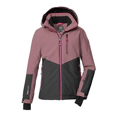 Killtec Mädchen Skijacke/Funktionsjacke mit Kapuze und Schneefang KSW 207 GRLS SKI JCKT, puderrosa/dunkel stein, 128, 43561-000 Killtec Mädchen Skijacke/Funktionsjacke mit Kapuze und Schneefang KSW 207 GRLS SKI JCKT, puderrosa/dunkel stein, 128, 43561-000