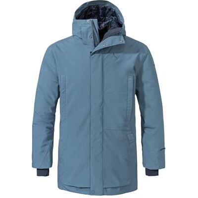 Schöffel Herren Ins Parka Style Crivat MNS, wasserdichte und atmungsaktive Winterjacke, komprimierbarer, leichter Parka mit nachhaltiger Wattierung, bering sea, 54 Schöffel Herren Ins Parka Style Crivat MNS, wasserdichte und atmungsaktive Winterjacke, komprimierbarer, leichter Parka mit nachhaltiger Wattierung, bering sea, 54