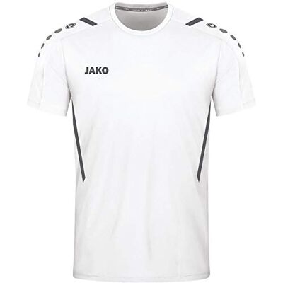 JAKO Herren Trikot Challenge (Kurzarm), Weiß/Anthra Light, M JAKO Herren Trikot Challenge (Kurzarm), Weiß/Anthra Light, M