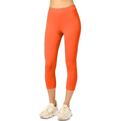 Merry Style Damen Leggings 3/4 aus Baumwolle mit Stretch – Leichte Capri Leggings Damen aus atmungsaktiver, elastischer Baumwolle, ideal für Yoga Sport Freizeit Reisen MS10-199 (Rost,L) Merry Style Damen Leggings 3/4 aus Baumwolle mit Stretch – Leichte Capri Leggings Damen aus atmungsaktiver, elastischer Baumwolle, ideal für Yoga Sport Freizeit Reisen MS10-199 (Rost,L)