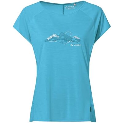 VAUDE Women's Tekoa T-Shirt II, Lässiges Damen T-Shirt, Aqua, 44 VAUDE Women's Tekoa T-Shirt II, Lässiges Damen T-Shirt, Aqua, 44