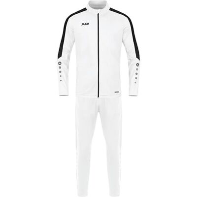 JAKO Kinder Trainingsanzug Polyester Power, Weiß, 164 JAKO Kinder Trainingsanzug Polyester Power, Weiß, 164