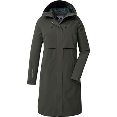 Killtec Damen Funktionsparka/Parka wasserdicht mit Kapuze KOS 46 WMN PRK, dunkel salbei, 36, 43935-000 Killtec Damen Funktionsparka/Parka wasserdicht mit Kapuze KOS 46 WMN PRK, dunkel salbei, 36, 43935-000