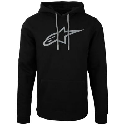 Alpinestars Ageless Hoodie V3 Kapuzenpullover für Herren Fleece Sweatshirt mit Kapuze Schwarz/Grau XXL Alpinestars Ageless Hoodie V3 Kapuzenpullover für Herren Fleece Sweatshirt mit Kapuze Schwarz/Grau XXL