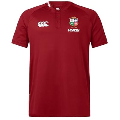 Canterbury Men's British & Irish Lions Polo Shirt Breathable Moisture Wicking Official British & Irish Lions Licensed Product Polo Shirt, Red Dahlia, XL Canterbury Men's British & Irish Lions Polo Shirt Breathable Moisture Wicking Official British & Irish Lions Licensed Product Polo Shirt, Red Dahlia, XL