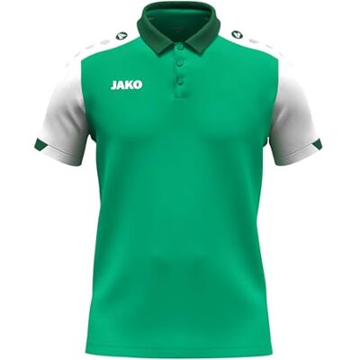 JAKO Unisex Poloshirt Dynamic, grün/weiß/dunkelgrün, 3XL JAKO Unisex Poloshirt Dynamic, grün/weiß/dunkelgrün, 3XL
