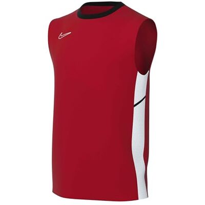 NIKE Dri-Fit Academy 25 Ärmelloses Fußballshirt Für Ältere Kinder, University Red/Black/White/White, FZ9751-657, L NIKE Dri-Fit Academy 25 Ärmelloses Fußballshirt Für Ältere Kinder, University Red/Black/White/White, FZ9751-657, L