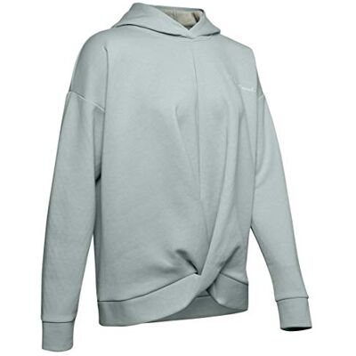Under Armour Damen Oberteil Recovery Fleece Wrap Po Hoodie, Grün, SM, 1344167-189 Under Armour Damen Oberteil Recovery Fleece Wrap Po Hoodie, Grün, SM, 1344167-189