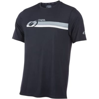 O'NEAL Mountainbike-Shirt MTB Mountainbike DH Downhill FR Freeride Atmungsaktives Material, Schnell trocknend, antibakteriell Slickrock Jersey V.22 Erwachsene Schwarz Grau Größe S O'NEAL Mountainbike-Shirt MTB Mountainbike DH Downhill FR Freeride Atmungsaktives Material, Schnell trocknend, antibakteriell Slickrock Jersey V.22 Erwachsene Schwarz Grau Größe S
