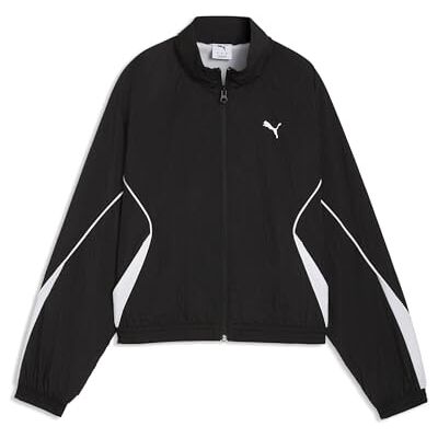 Puma Damen Sport Relaxed Jacke mit Reißverschluss XS, Black Puma Damen Sport Relaxed Jacke mit Reißverschluss XS, Black