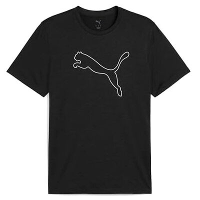 Puma Unisex M TAD Essential Heather CAT Tee (CF Large cat) T-Shirts, Black Heather, 3XL Puma Unisex M TAD Essential Heather CAT Tee (CF Large cat) T-Shirts, Black Heather, 3XL