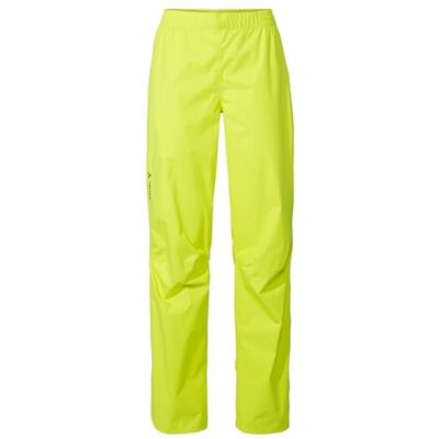VAUDE Regenhose Damen Drop Pants II, wasserdichte Outdoorhose für Fahrrad, leichte Überhose, atmungsaktive Fahrradhose, schnell überziehbar, neon Yellow,44 VAUDE Regenhose Damen Drop Pants II, wasserdichte Outdoorhose für Fahrrad, leichte Überhose, atmungsaktive Fahrradhose, schnell überziehbar, neon Yellow,44