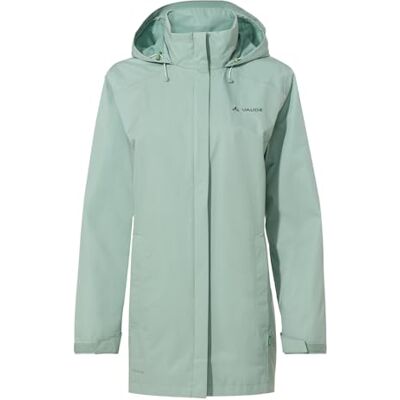 VAUDE Damen Regenjacke Escape Parka, wasserdichter Regen-Parka, atmungsaktiv und winddicht, dusty fern, 34 VAUDE Damen Regenjacke Escape Parka, wasserdichter Regen-Parka, atmungsaktiv und winddicht, dusty fern, 34