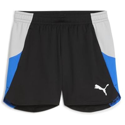 Puma Damen Individualblaze Strick-Shorts, Schwarz-Cooles Hellgrau-rennblau, M EU Puma Damen Individualblaze Strick-Shorts, Schwarz-Cooles Hellgrau-rennblau, M EU
