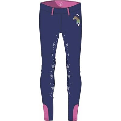 HKM Mädchen Pony Dream Ii Silikon-vollbesatz Leggings, Dunkelblau, 134-140 EU HKM Mädchen Pony Dream Ii Silikon-vollbesatz Leggings, Dunkelblau, 134-140 EU