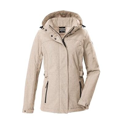G.I.G.A. DX Damen Softshelljacke/Outdoorjacke mit abzippbarer Kapuze GW 35 WMN SFTSHLL JCKT, hellbeige, 42, 43542-000 G.I.G.A. DX Damen Softshelljacke/Outdoorjacke mit abzippbarer Kapuze GW 35 WMN SFTSHLL JCKT, hellbeige, 42, 43542-000