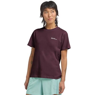 Jack Wolfskin Damen Essential W T-Shirt, Amaranth, M EU Jack Wolfskin Damen Essential W T-Shirt, Amaranth, M EU