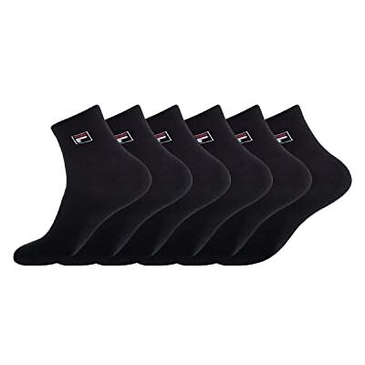 FILA Herren Fi/Am/Lowx6 Sportsocken, Schwarz (Noir N1 Nr), 16-18 EU FILA Herren Fi/Am/Lowx6 Sportsocken, Schwarz (Noir N1 Nr), 16-18 EU