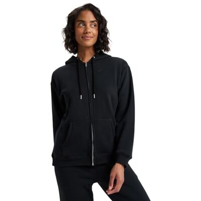Roxy Surf Stoked Fleece Pullover Brushed Zipped Black L Roxy Surf Stoked Fleece Pullover Brushed Zipped Black L