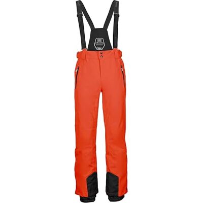 Killtec Herren Skihose/Funktionshose mit abnehmbaren Trägern, Kantenschutz und Schneefang KSW 100 ENOSH MN SKI PNTS, dunkelorange, S, 43431-000 Killtec Herren Skihose/Funktionshose mit abnehmbaren Trägern, Kantenschutz und Schneefang KSW 100 ENOSH MN SKI PNTS, dunkelorange, S, 43431-000