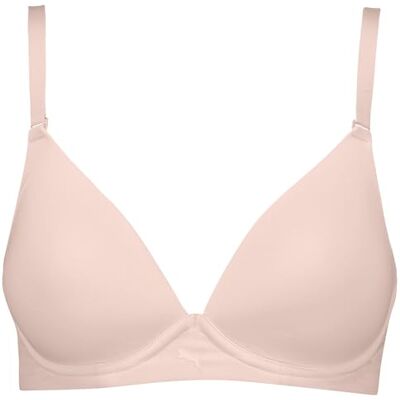 Puma Women's Microfiber Soft Padded Bra, Light Pink, 80B Puma Women's Microfiber Soft Padded Bra, Light Pink, 80B