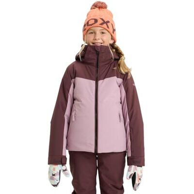Roxy Snow Jacket Free Jet Block Girl Jacket Girl's Pink 14 Roxy Snow Jacket Free Jet Block Girl Jacket Girl's Pink 14