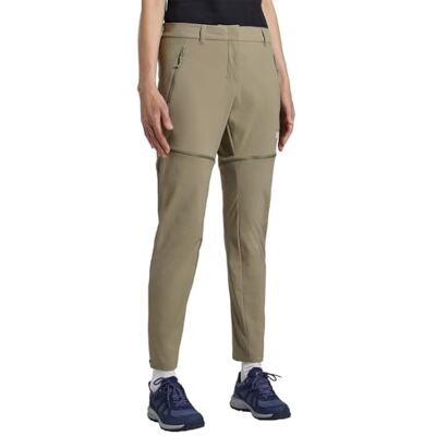 Jack Wolfskin Damen Hikeout Zip Away Pants Wanderhose, Stone, 44 EU Jack Wolfskin Damen Hikeout Zip Away Pants Wanderhose, Stone, 44 EU