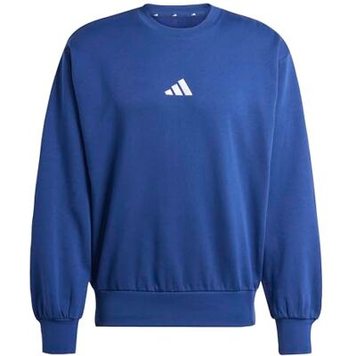 Adidas Herren Essentials Feelcozy Fleece Sweatshirt, Dark Blue/White, M Adidas Herren Essentials Feelcozy Fleece Sweatshirt, Dark Blue/White, M