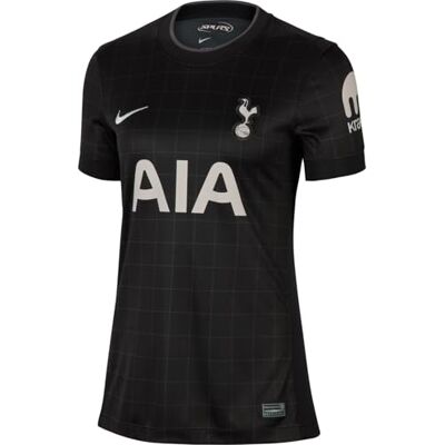 NIKE Tottenham Hotspur 2025/26 Stadium Away Dri-Fit Replika-Fußballtrikot Für Damen, Schwarz/Light Iron Ore, HJ5106-011, L NIKE Tottenham Hotspur 2025/26 Stadium Away Dri-Fit Replika-Fußballtrikot Für Damen, Schwarz/Light Iron Ore, HJ5106-011, L
