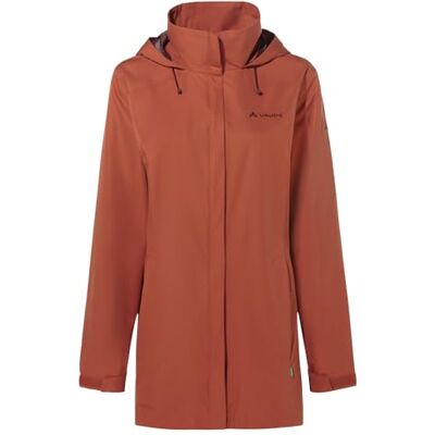 VAUDE Damen Regenjacke Escape Parka, wasserdichter Regen-Parka, atmungsaktiv und winddicht, buckeye, 36 VAUDE Damen Regenjacke Escape Parka, wasserdichter Regen-Parka, atmungsaktiv und winddicht, buckeye, 36