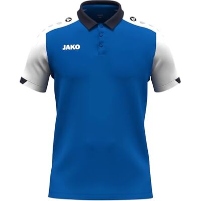 JAKO Unisex Poloshirt Dynamic, royal/weiß/Marine, XL JAKO Unisex Poloshirt Dynamic, royal/weiß/Marine, XL