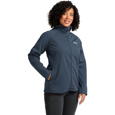 Jack Wolfskin Damen Hike With Me Hoody W, Midnight Sky, L EU Jack Wolfskin Damen Hike With Me Hoody W, Midnight Sky, L EU