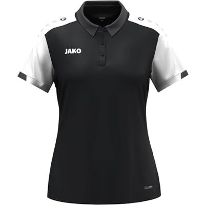 JAKO Damen Poloshirt Dynamic, schwarz/weiß/anthrazit, L JAKO Damen Poloshirt Dynamic, schwarz/weiß/anthrazit, L
