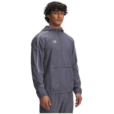 Under Armour Herren Challenger Warmup Jacke, Wasserabweisende Trainingsjacke, leichte & atmungsaktive Sportjacke mit Mesh-Innenfutter, Laufjacke mit vorderer Zip-Tasche,Castlerock / / White,XL Under Armour Herren Challenger Warmup Jacke, Wasserabweisende Trainingsjacke, leichte & atmungsaktive Sportjacke mit Mesh-Innenfutter, Laufjacke mit vorderer Zip-Tasche,Castlerock / / White,XL